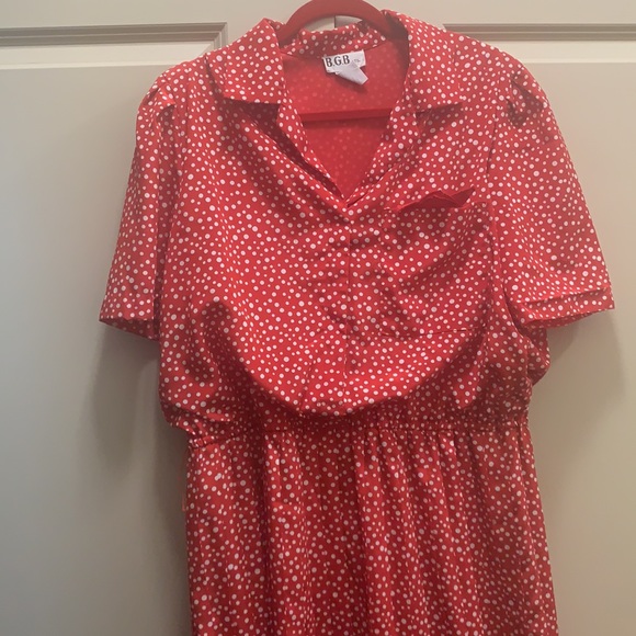 Vintage Polka Dot Dress Size 16 - Picture 2 of 13